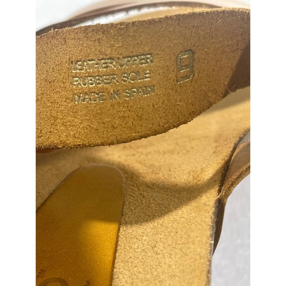 Yokono womens size 9 leather sandal-tan made in spain - Picture 11 of 16